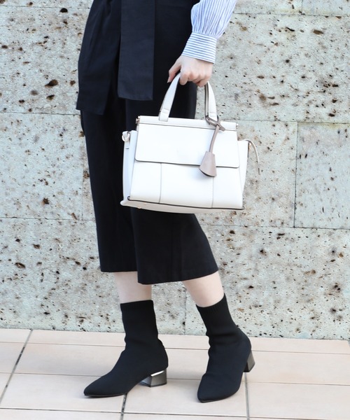MIAN (ミアン)の「【MIAN】ダブルフラップ2wayハンドバッグ ANNABEL 2221-116-1(トートバッグ・レディース・ブラック/アイボリー/グレイッシュベージュ/ワイン/チャコールグレー/グリーン/ダークブラウン/モカ/イエロー・FREE)」の16枚目の写真