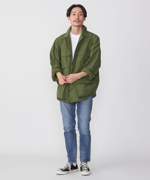 HINSON（ヒンソン）の「【WEB限定/SHIPS別注】HINSON: コットン/ナイロン BDU ジャケット（ミリタリージャケット・メンズ・オリーブ/ライトグレー/ネイビー・MEDIUM/LARGE/X-LARGE）」の19枚目の写真