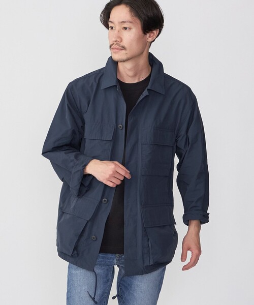 HINSON（ヒンソン）の「【WEB限定/SHIPS別注】HINSON: コットン/ナイロン BDU ジャケット（ミリタリージャケット・メンズ・オリーブ/ライトグレー/ネイビー・MEDIUM/LARGE/X-LARGE）」の4枚目の写真
