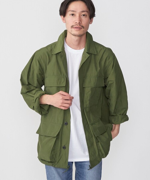 HINSON（ヒンソン）の「【WEB限定/SHIPS別注】HINSON: コットン/ナイロン BDU ジャケット（ミリタリージャケット・メンズ・オリーブ/ライトグレー/ネイビー・MEDIUM/LARGE/X-LARGE）」の6枚目の写真
