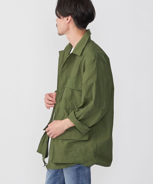 HINSON（ヒンソン）の「【WEB限定/SHIPS別注】HINSON: コットン/ナイロン BDU ジャケット（ミリタリージャケット・メンズ・オリーブ/ライトグレー/ネイビー・MEDIUM/LARGE/X-LARGE）」の7枚目の写真