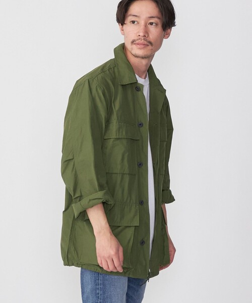 HINSON（ヒンソン）の「【WEB限定/SHIPS別注】HINSON: コットン/ナイロン BDU ジャケット（ミリタリージャケット・メンズ・オリーブ/ライトグレー/ネイビー・MEDIUM/LARGE/X-LARGE）」の9枚目の写真