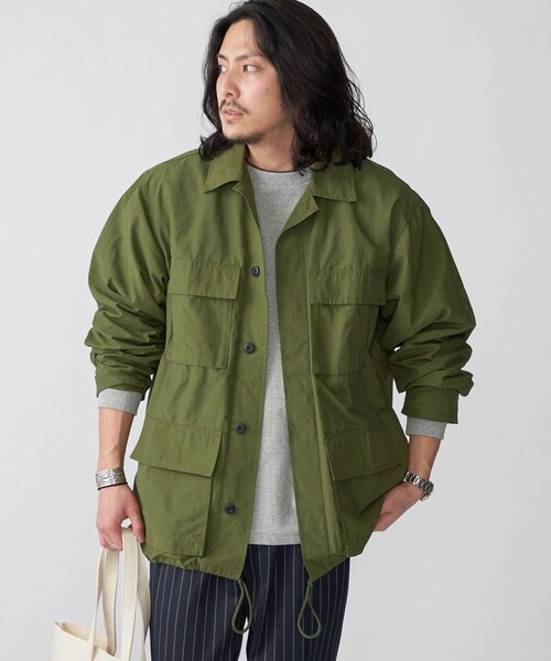 HINSON（ヒンソン）の「【WEB限定/SHIPS別注】HINSON: コットン/ナイロン BDU ジャケット（ミリタリージャケット・メンズ・オリーブ/ライトグレー/ネイビー・MEDIUM/LARGE/X-LARGE）」の11枚目の写真