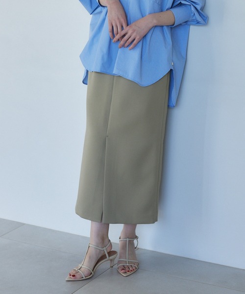 BARNYARDSTORM(バンヤードストーム)の「BARNYARDSTORM / バックZIPタイトスカート(スカート・レディース・ブラック/ベージュ・1/0)」の1枚目の写真