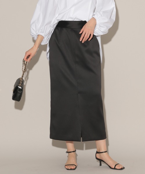 BARNYARDSTORM(バンヤードストーム)の「BARNYARDSTORM / バックZIPタイトスカート(スカート・レディース・ブラック/ベージュ・1/0)」の2枚目の写真