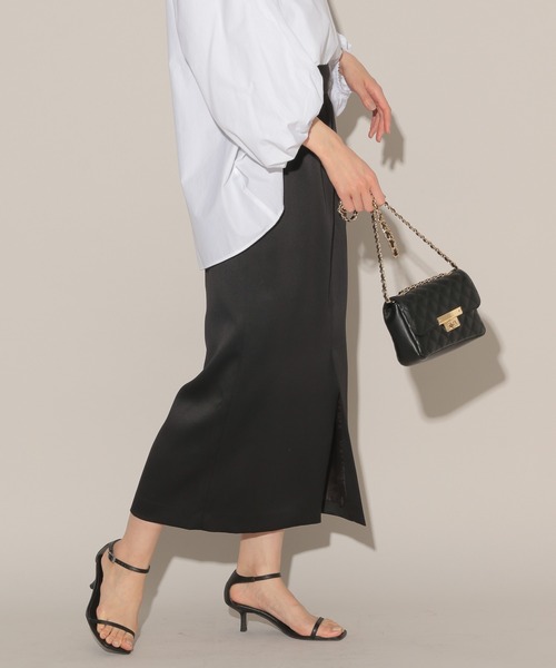 BARNYARDSTORM(バンヤードストーム)の「BARNYARDSTORM / バックZIPタイトスカート(スカート・レディース・ブラック/ベージュ・1/0)」の7枚目の写真