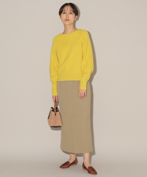 BARNYARDSTORM(バンヤードストーム)の「BARNYARDSTORM / バックZIPタイトスカート(スカート・レディース・ブラック/ベージュ・1/0)」の8枚目の写真