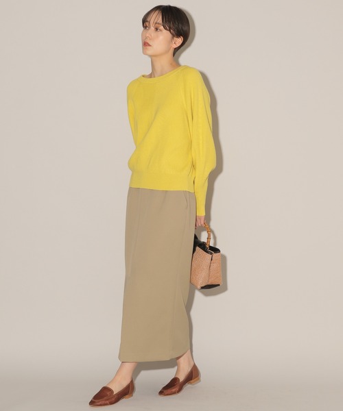 BARNYARDSTORM(バンヤードストーム)の「BARNYARDSTORM / バックZIPタイトスカート(スカート・レディース・ブラック/ベージュ・1/0)」の10枚目の写真