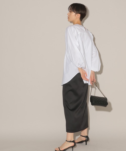 BARNYARDSTORM(バンヤードストーム)の「BARNYARDSTORM / バックZIPタイトスカート(スカート・レディース・ブラック/ベージュ・1/0)」の15枚目の写真