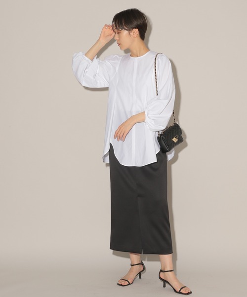 BARNYARDSTORM(バンヤードストーム)の「BARNYARDSTORM / バックZIPタイトスカート(スカート・レディース・ブラック/ベージュ・1/0)」の13枚目の写真