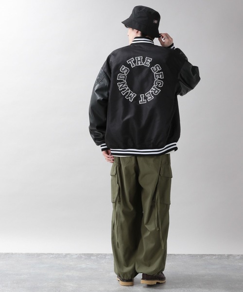 RAGEBLUE(レイジブルー)の「袖切り替え/バックデザインスタジャン(スタジャン・メンズ・ブラック/グリーン系その他・MEDIUM/LARGE)」の3枚目の写真