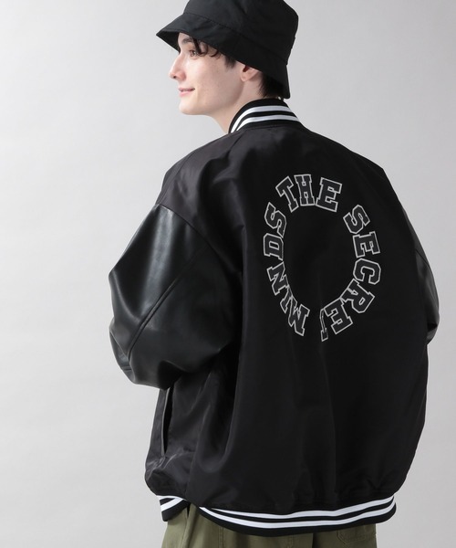 RAGEBLUE(レイジブルー)の「袖切り替え/バックデザインスタジャン(スタジャン・メンズ・ブラック/グリーン系その他・MEDIUM/LARGE)」の11枚目の写真