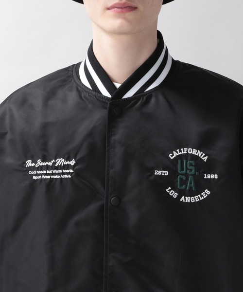 RAGEBLUE(レイジブルー)の「袖切り替え/バックデザインスタジャン(スタジャン・メンズ・ブラック/グリーン系その他・MEDIUM/LARGE)」の16枚目の写真