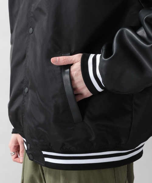 RAGEBLUE(レイジブルー)の「袖切り替え/バックデザインスタジャン(スタジャン・メンズ・ブラック/グリーン系その他・MEDIUM/LARGE)」の9枚目の写真