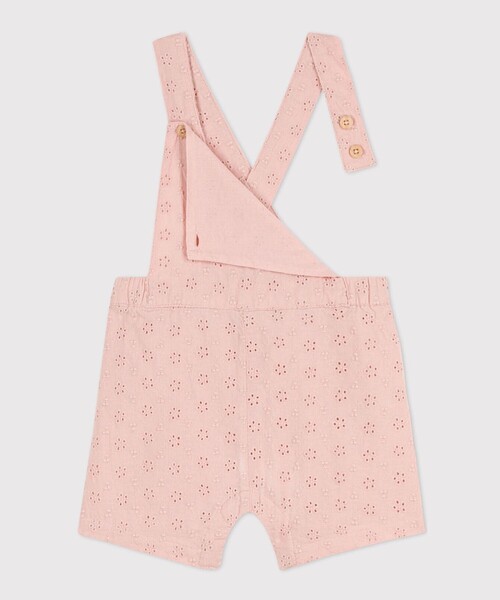 【セール】ポプリンショートサロペット（サロペット/オーバーオール）｜PETIT BATEAU（プチバトー）