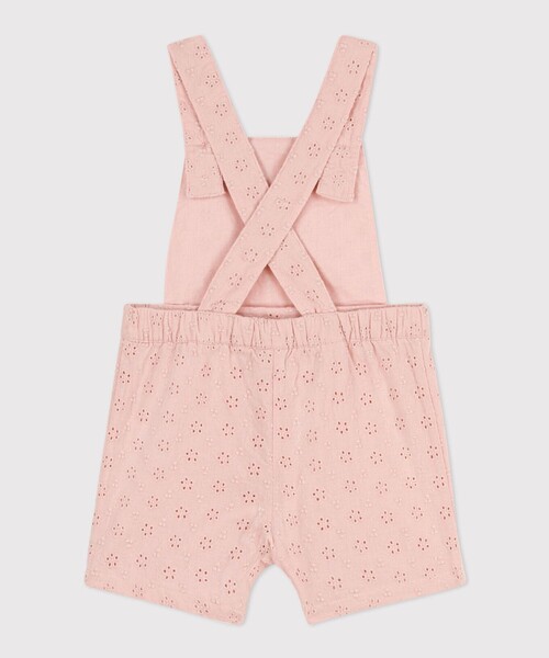 【セール】ポプリンショートサロペット（サロペット/オーバーオール）｜PETIT BATEAU（プチバトー）