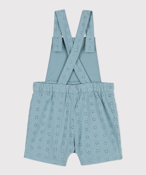 【セール】ポプリンショートサロペット（サロペット/オーバーオール）｜PETIT BATEAU（プチバトー）