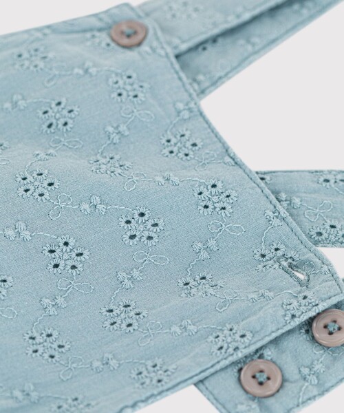 【セール】ポプリンショートサロペット（サロペット/オーバーオール）｜PETIT BATEAU（プチバトー）