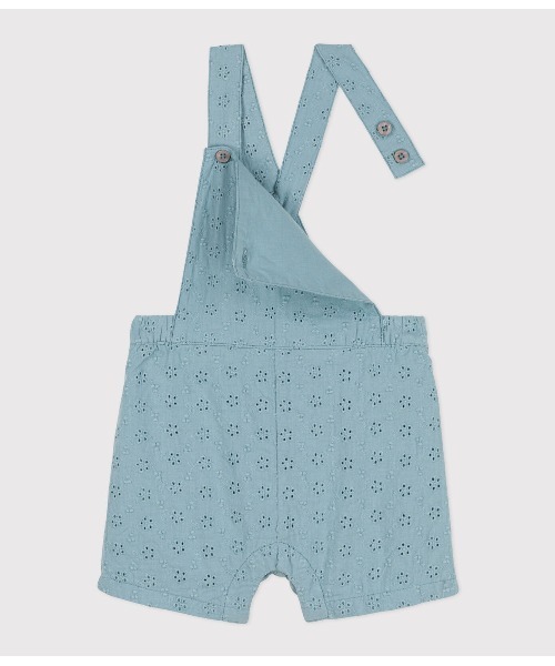 【セール】ポプリンショートサロペット（サロペット/オーバーオール）｜PETIT BATEAU（プチバトー）