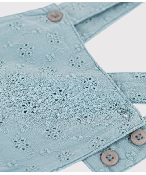 【セール】ポプリンショートサロペット（サロペット/オーバーオール）｜PETIT BATEAU（プチバトー）