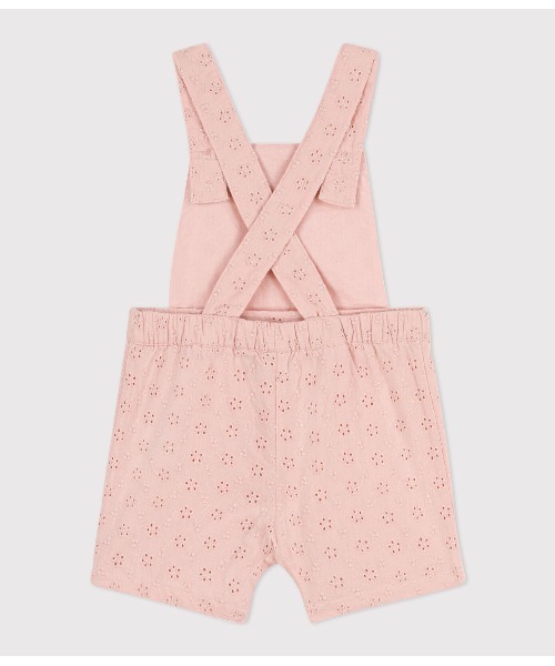 【セール】ポプリンショートサロペット（サロペット/オーバーオール）｜PETIT BATEAU（プチバトー）