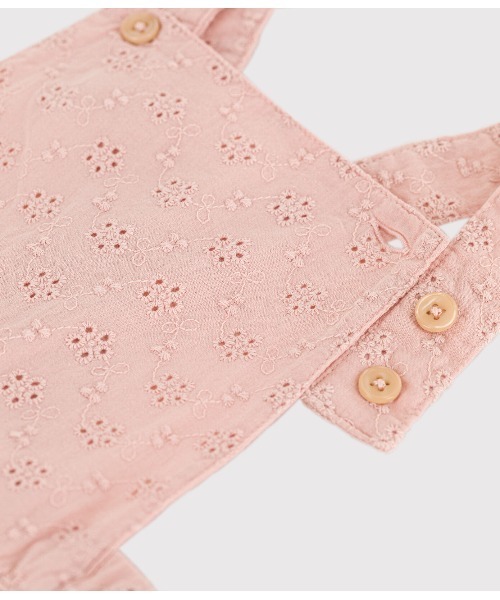 【セール】ポプリンショートサロペット（サロペット/オーバーオール）｜PETIT BATEAU（プチバトー）