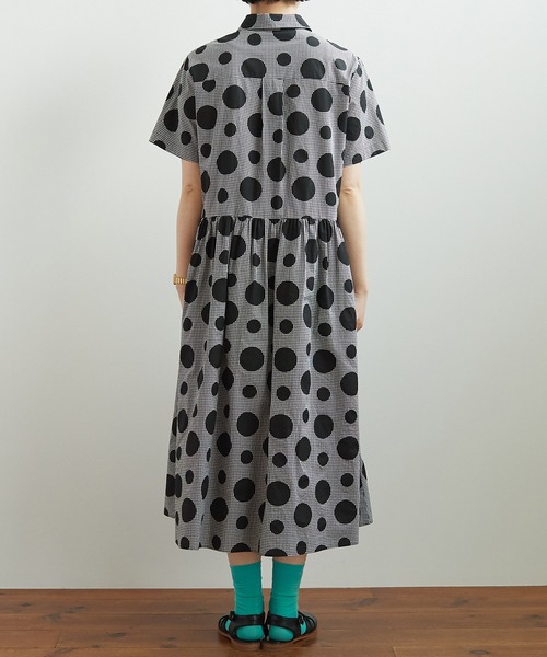 bulle de savon（ビュルデサボン）の「gingham×dot プリント