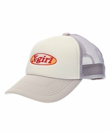 X-girl | OVAL LOGO TRUCKER CAP(キャップ)