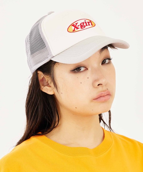 X-girl（エックスガール）の「OVAL LOGO TRUCKER CAP（キャップ）」 - WEAR