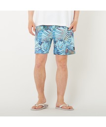 RUSTY（ラスティ）の「RUSTY/ラスティ ウエストゴム 紐付き ストレッチ 総柄 ショートパンツ ハイブリッドショーツ ウォークショーツ（水着）」