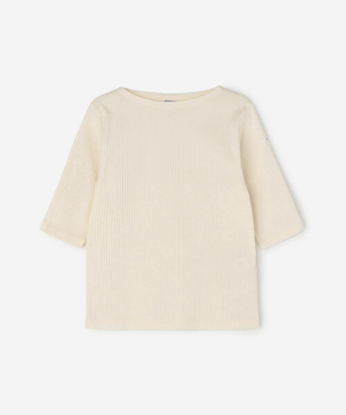 ORCIVAL(オーシバル)の「ORCIVAL | ボートネック5分袖リブTシャツ WOMEN(Tシャツ/カットソー・レディース・ブラック/オフホワイト/アイボリー/ネイビー・1/2)」の15枚目の写真