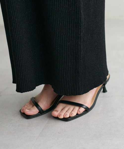 DISCOAT（ディスコート）の「ラメリブナローニットスカート（スカート・レディース・ブラック/ライトベージュ/ブラウン/ライム・FREE）」の14枚目の写真