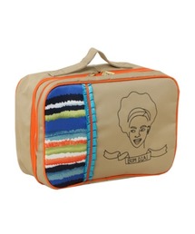 eleu nani laple（エレウナニラープレ）の「Face刺繍 シューズケース（ポーチ）」