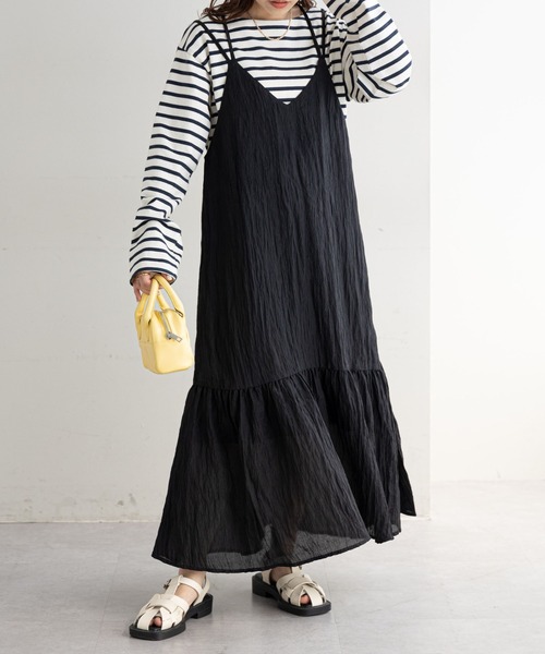 DISCOAT（ディスコート）の「サテンワッシャーティアードキャミ