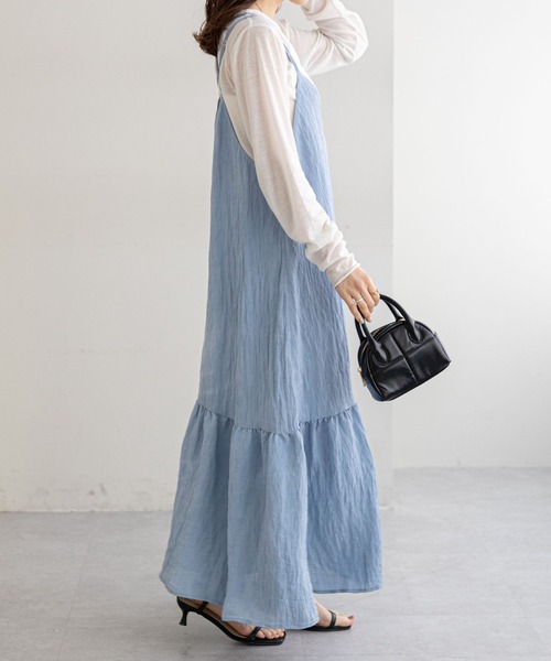 DISCOAT（ディスコート）の「サテンワッシャーティアードキャミ