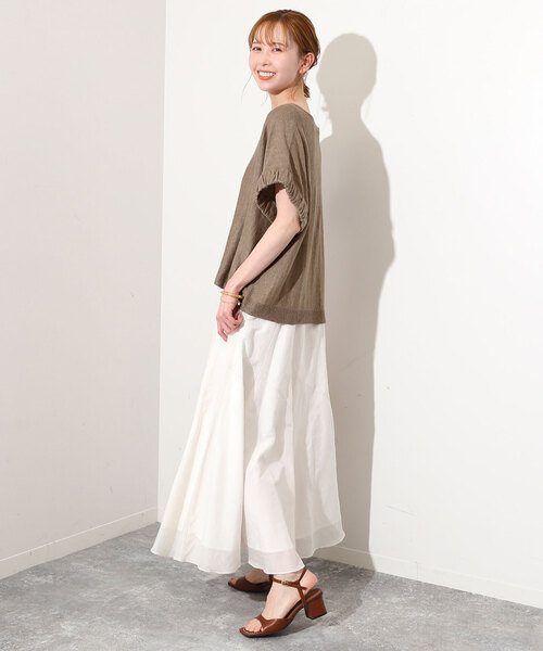 SLOBE IENA（スローブイエナ）の「KAYA ギャザースリーブプルオーバー