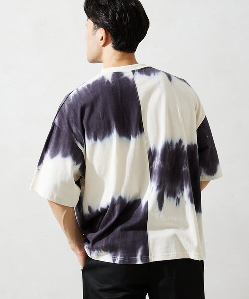 JOURNAL STANDARD relume（ジャーナルスタンダード　レリューム）の「タイダイ CREW NECK Tシャツ（Tシャツ/カットソー・メンズ・ブラック/ピンク/グリーン/ネイビー/レッド/パープル・MEDIUM/LARGE）」の20枚目の写真