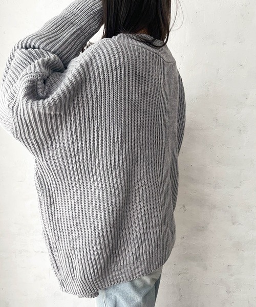 スプリングニットロングカーディガン