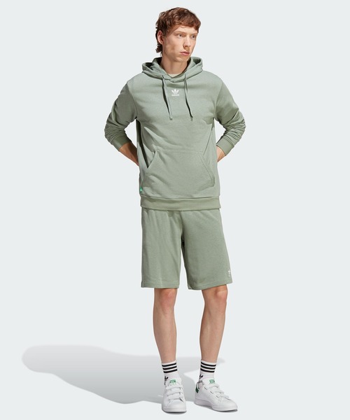 adidas(アディダス)の「エッセンシャルズ+ Made with Hemp パーカー / アディダスオリジナルス adidas Originals(パーカー・メンズ・グリーン/ブラック・3XL/X-LARGE/SMALL/MEDIUM/X-SMALL/XX-LARGE/LARGE)」の9枚目の写真