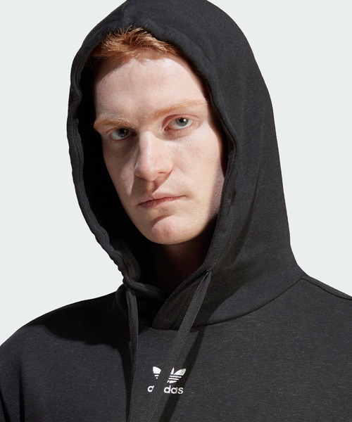 adidas(アディダス)の「エッセンシャルズ+ Made with Hemp パーカー / アディダスオリジナルス adidas Originals(パーカー・メンズ・グリーン/ブラック・3XL/X-LARGE/SMALL/MEDIUM/X-SMALL/XX-LARGE/LARGE)」の4枚目の写真