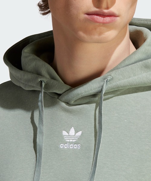 adidas(アディダス)の「エッセンシャルズ+ Made with Hemp パーカー / アディダスオリジナルス adidas Originals(パーカー・メンズ・グリーン/ブラック・3XL/X-LARGE/SMALL/MEDIUM/X-SMALL/XX-LARGE/LARGE)」の7枚目の写真