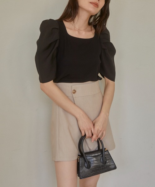 ACYM（アシーム）の「Wrap high waist short パンツ（スカート