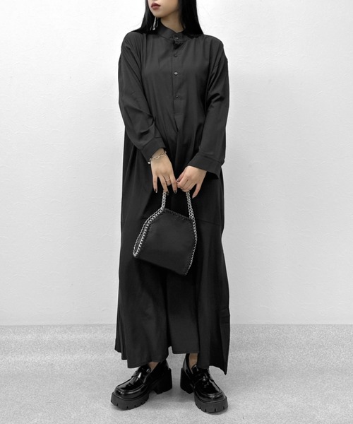 LVEU.（ラブユ.）の「【ZOZOTOWN限定】Stand collar flare shirt one-piece / スタンドカラーフレアシャツワンピース（シャツワンピース・レディース・ホワイト/ブラック・FREE）」の20枚目の写真