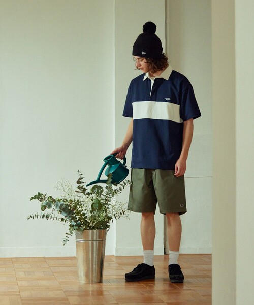 TOWNCRAFT（タウンクラフト）の「TOWN CRAFT/タウンクラフト 別注 ワンポイント イージーツイルショーツ/ドライタッチ ハーフパンツ（チノパンツ・メンズ・カーキ/ブラック/オリーブ/アイボリー/レオパード・SMALL/MEDIUM/LARGE）」の7枚目の写真