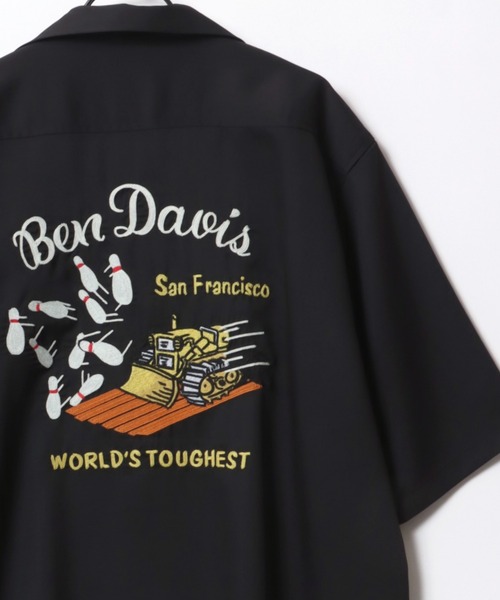 BEN DAVIS ベンデイビス ボーリングシャツ バーガンディ L BEN DAVIS ベンデイビス ボーリングシャツ バーガンディ L