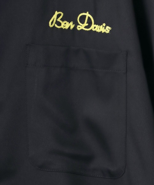 BEN DAVIS(ベンデイビス)の「BEN DAVIS/ベンデイビス BULLDOZER STRIKE O/C SHIRT/オーバーサイズ ロゴ バック刺繍 オープンカラー 半袖シャツ/ボーリングシャツ(シャツ/ブラウス・メンズ・ダークグリーン/スモークピンク/ブラック・XL/L/M)」の20枚目の写真