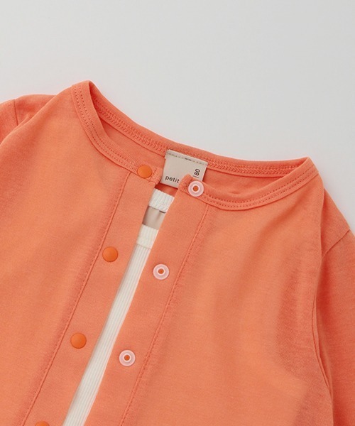 petit main（プティマイン）の「【UVカット】シアーカーデタンクセット（アンサンブル・キッズ・オフホワイト/オレンジ・110cm/80ｃｍ/120cm/90cm/100cm）」の4枚目の写真