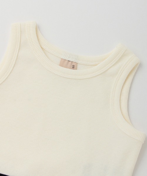 petit main（プティマイン）の「【UVカット】シアーカーデタンクセット（アンサンブル・キッズ・オフホワイト/オレンジ・110cm/80ｃｍ/120cm/90cm/100cm）」の8枚目の写真