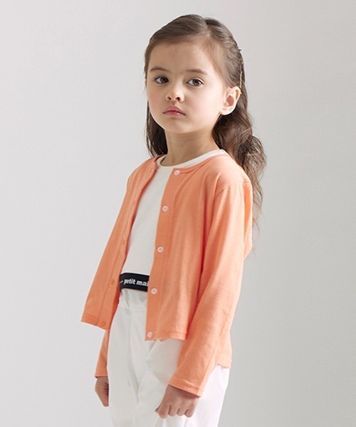 petit main（プティマイン）の「【UVカット】シアーカーデタンクセット（アンサンブル・キッズ・オフホワイト/オレンジ・110cm/80ｃｍ/120cm/90cm/100cm）」の16枚目の写真
