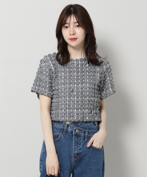 ALAND(エーランド)の「3.3 Field Trip/エンボスチェックTOP 2904754(Tシャツ/カットソー・レディース・イエロー/ブラック・FREE)」の11枚目の写真